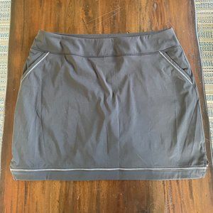 Adidas golf skort - dark gray with white trim - size large